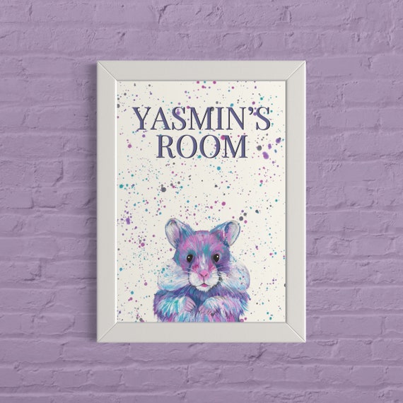 Personalised Hamster Art Print