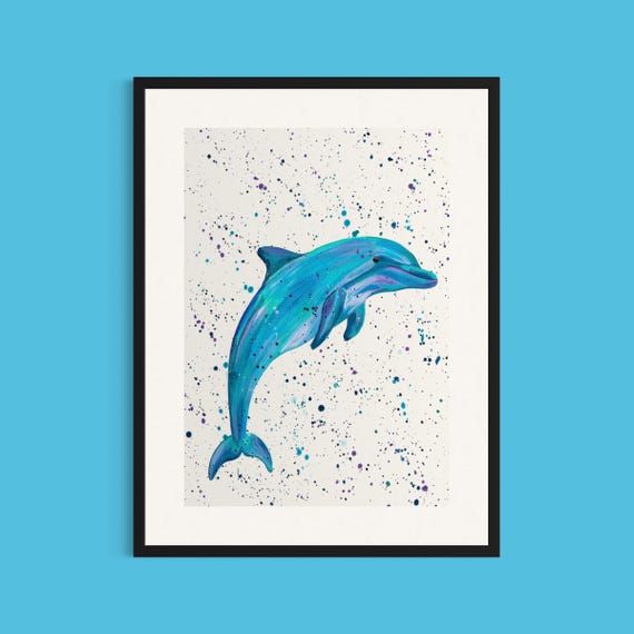Dolphin Art Print ‘Mila’