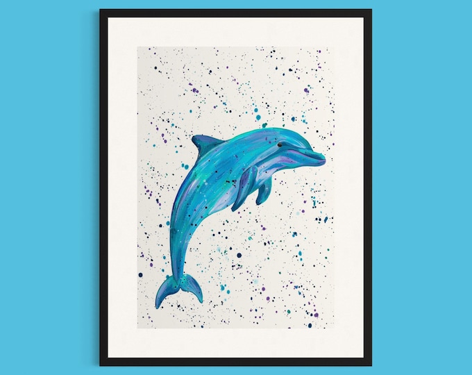 Dolphin Art Print ‘Mila’