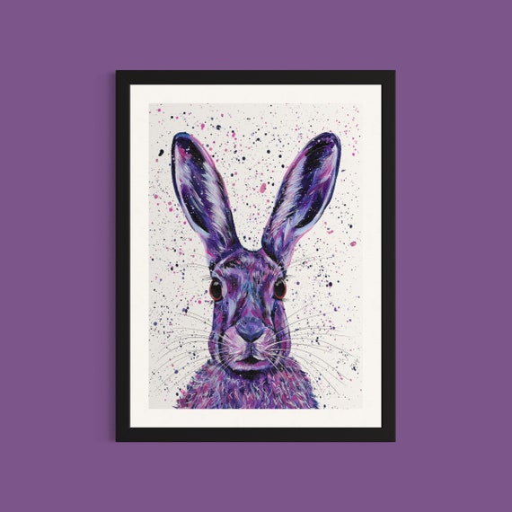 Wild Rabbit Art Print ‘Hallie’