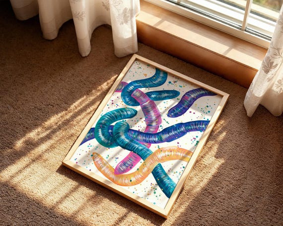 Worms Art Print
