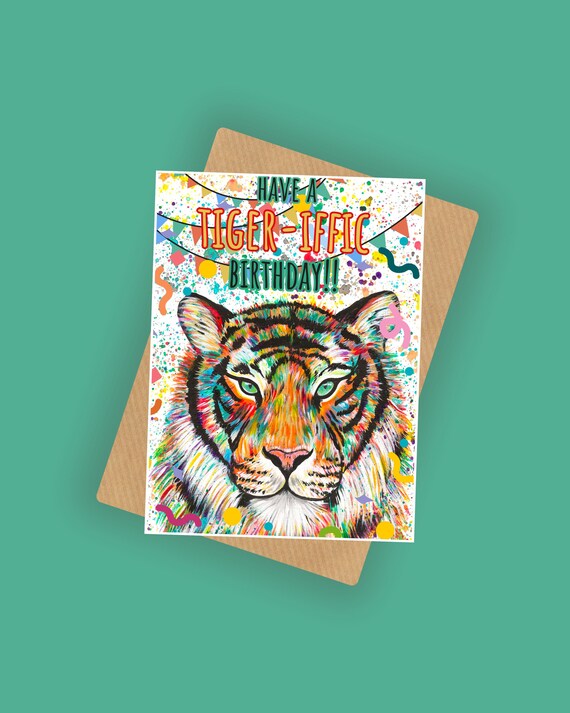 Tiger Birthday Card