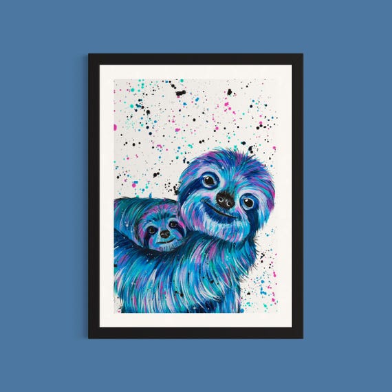Baby Sloth Art Print