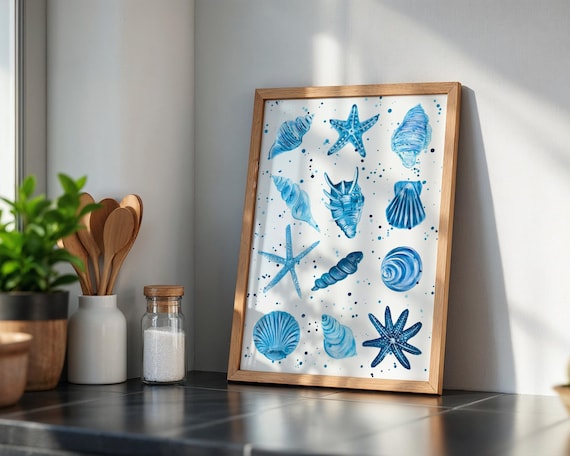Shells and Starfish Art Print