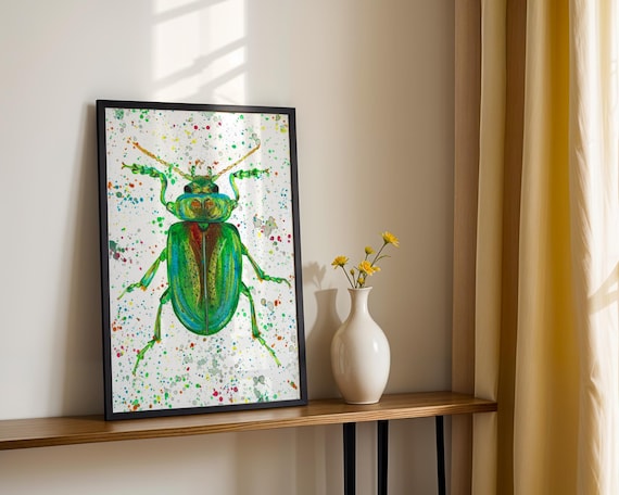Rainbow Beetle Print ‘Rupert’