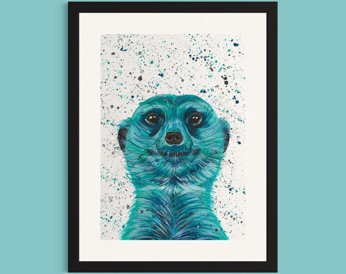Meerkat Art Print ‘Derek’