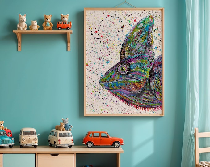 Chameleon Art Print ‘Barb’