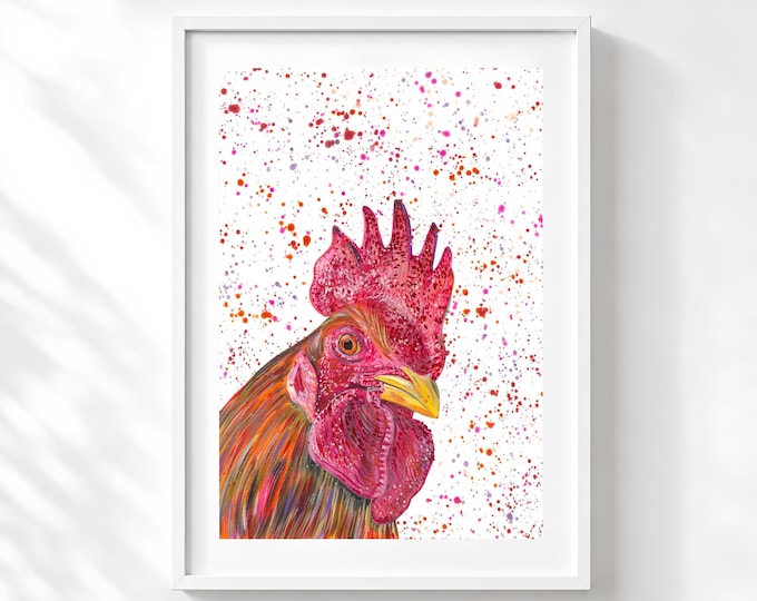 Cockerel Art Print