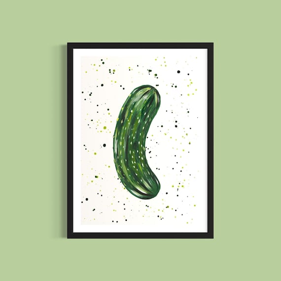 Pickled Gherkin Art Print