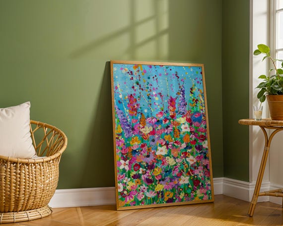 Wildflowers Art Print  ‘Floral Confetti’