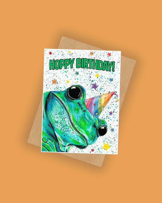 Frog Birthday Card