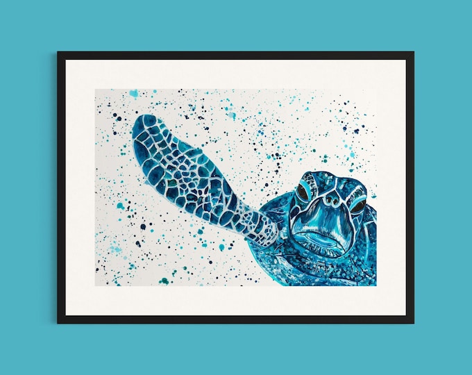 Sea Turtle Art Print ‘Jasper’