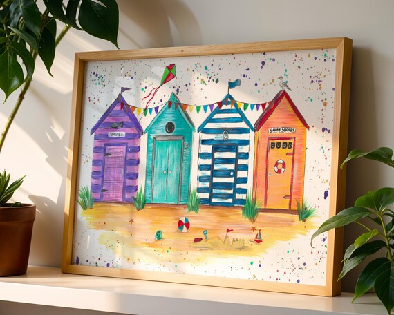 Beach Huts Art Print
