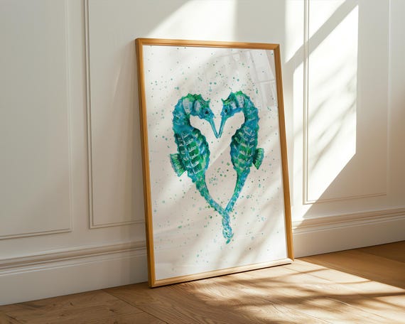 Seahorses Art Print