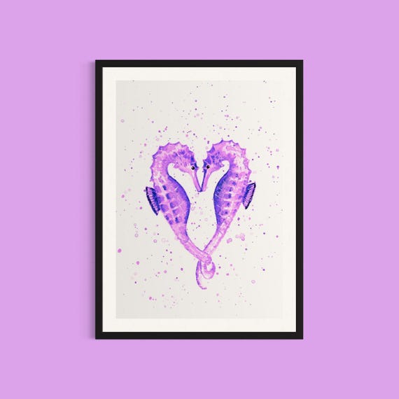 Seahorses Art Print