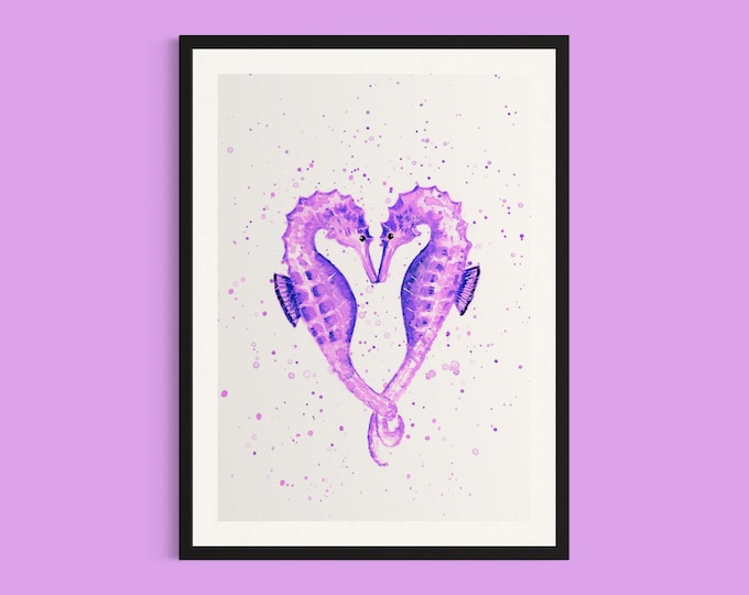 Seahorses Art Print