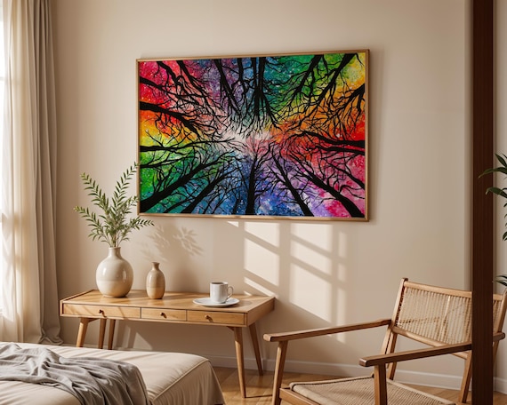 Rainbow Forest Art Print