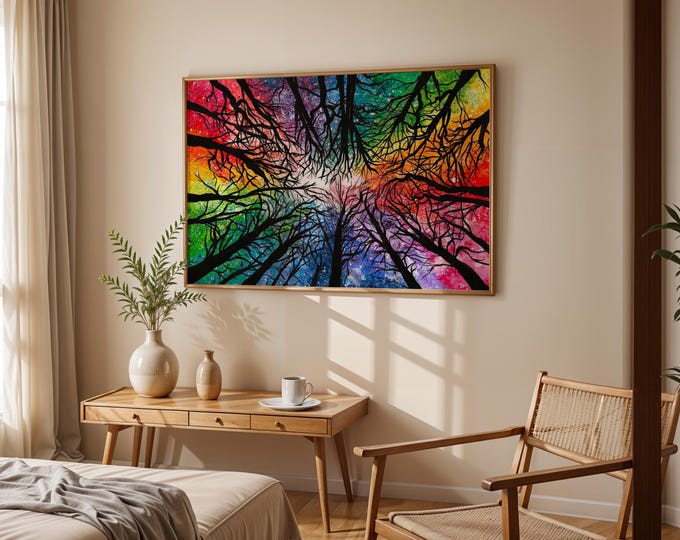 Rainbow Forest Art Print