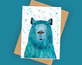 Capybara Card