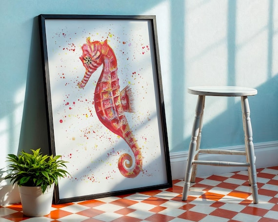 Seahorse Art Print