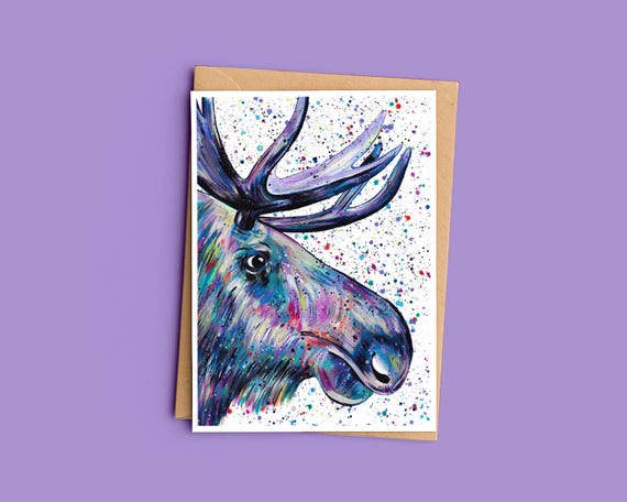 Moose Greeting Card ‘Maddy’
