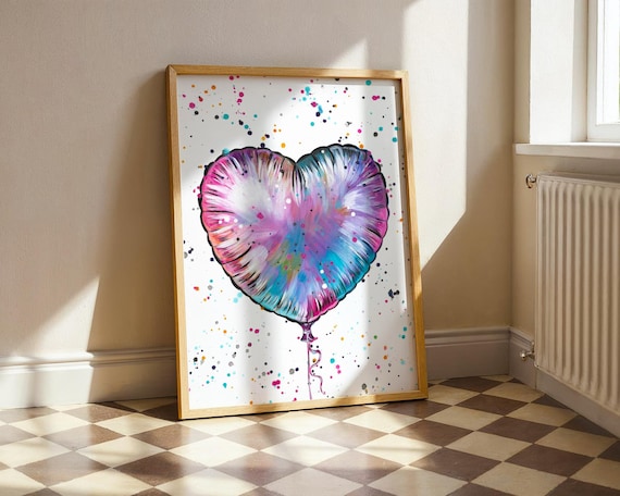 Balloon Heart Art Print