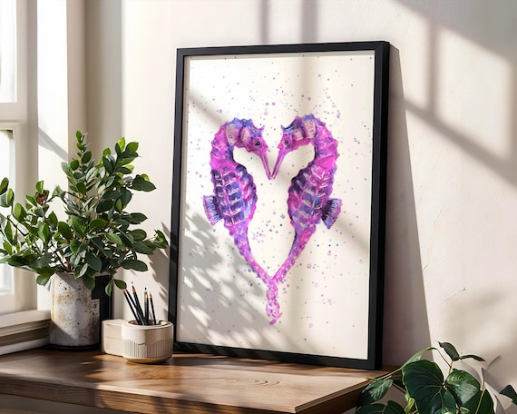 Seahorses Art Print