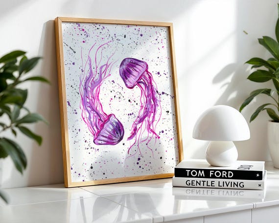 Pink Jellyfish Couple