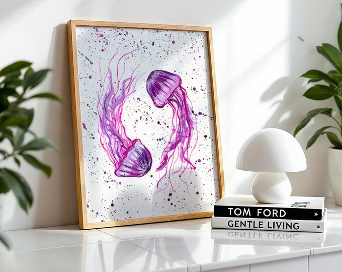 Pink Jellyfish Couple