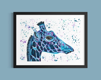Giraffe Art Print ‘Jonty’