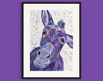 Donkey Art Print ‘Stanley’