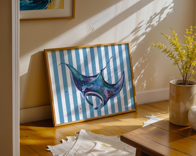 Manta Ray Art Print