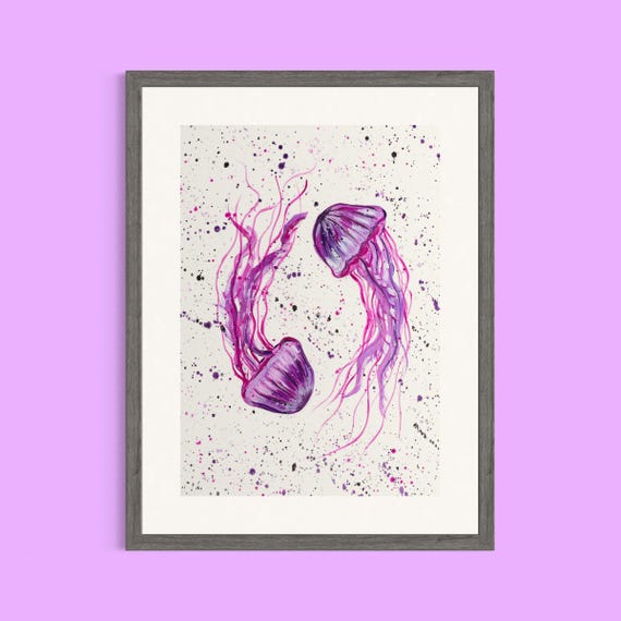 Pink Jellyfish Couple