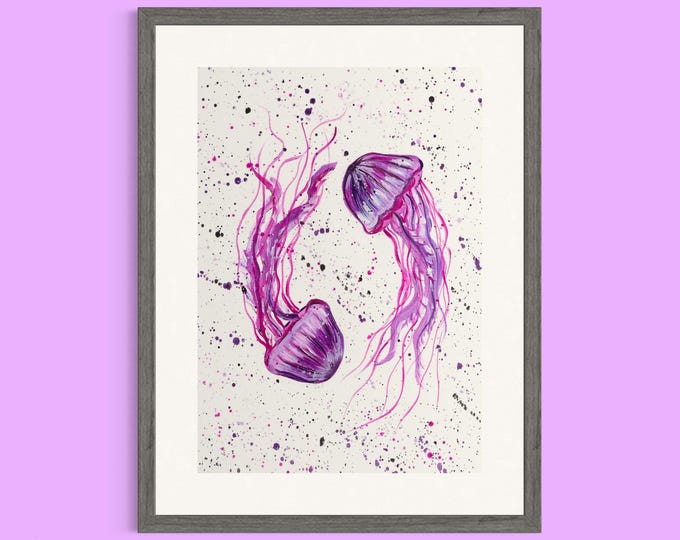 Pink Jellyfish Couple