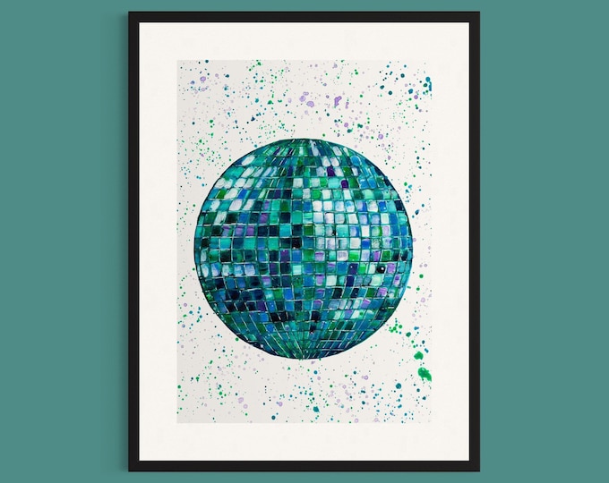 Disco Ball Art Print