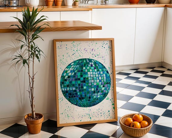 Disco Ball Art Print