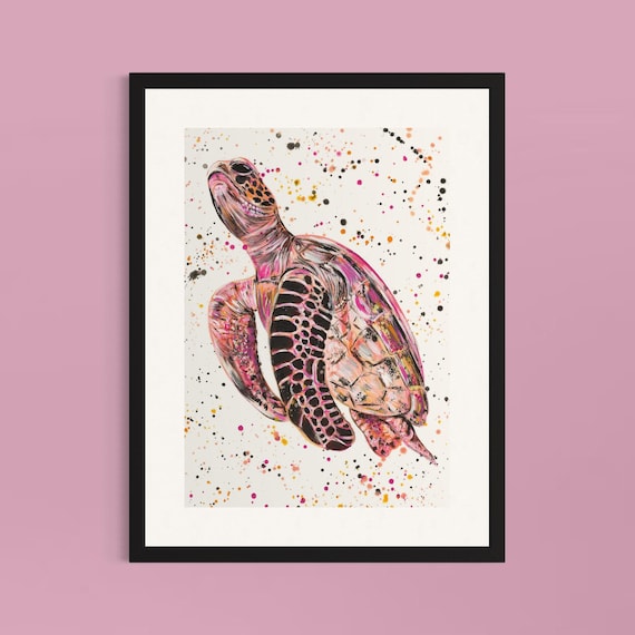 Sea Turtle Art Print ‘Azura’