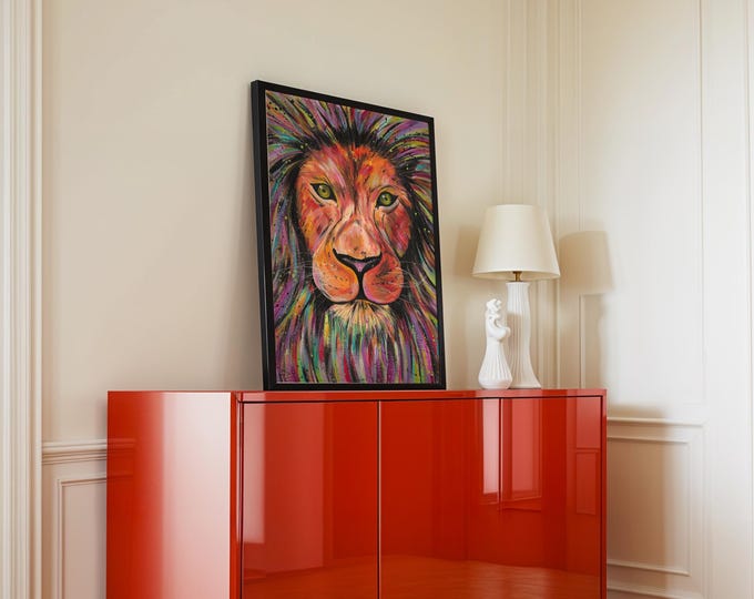Lion Art Print ‘Elio’