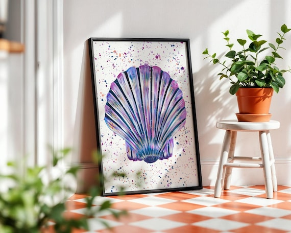 Scallop Shell Art Print