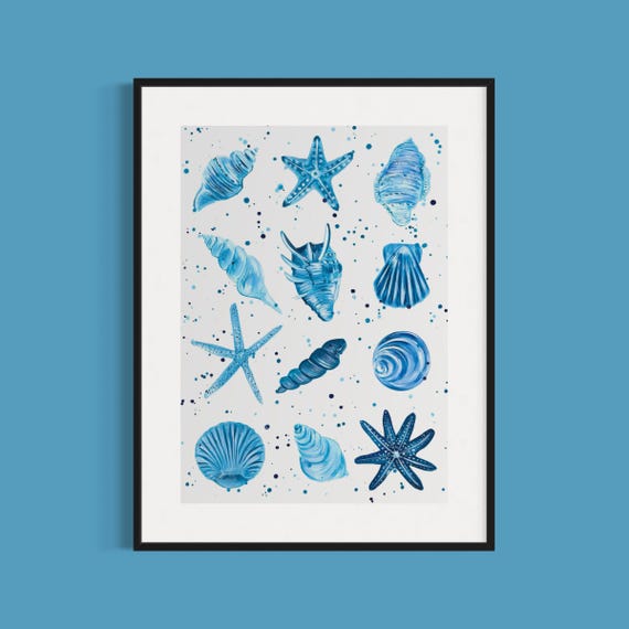 Shells and Starfish Art Print