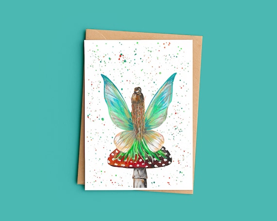 Mushroom Fairy Card