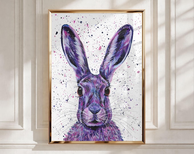 Wild Rabbit Art Print ‘Hallie’
