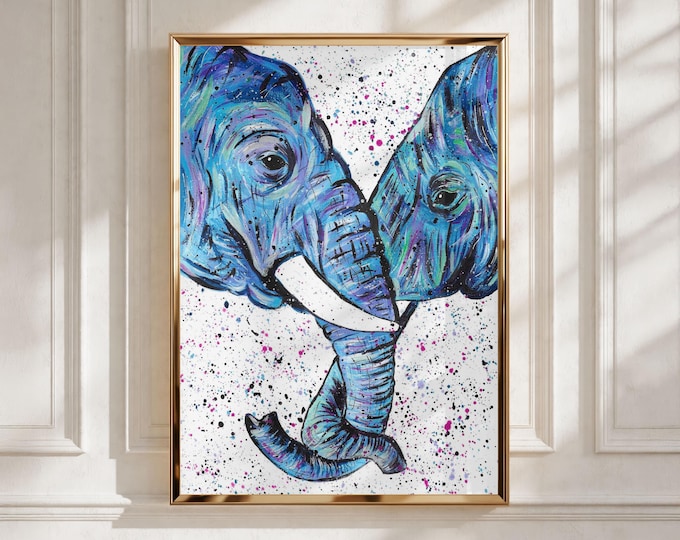 Elephant Love Art Print