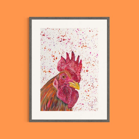 Cockerel Art Print