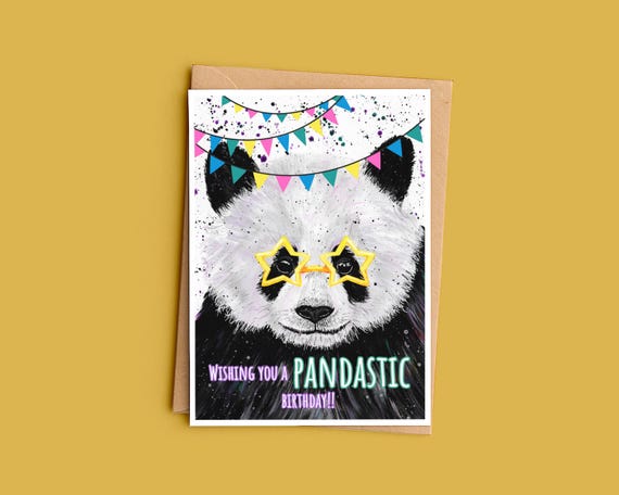 Panda Birthday Card