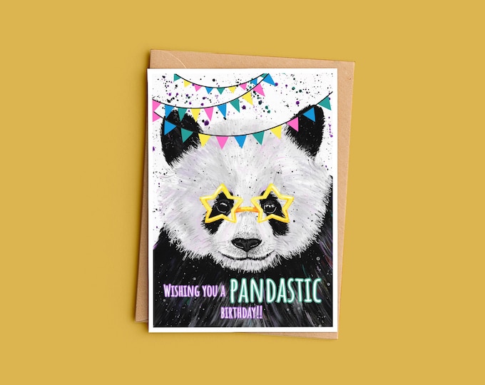 Panda Birthday Card