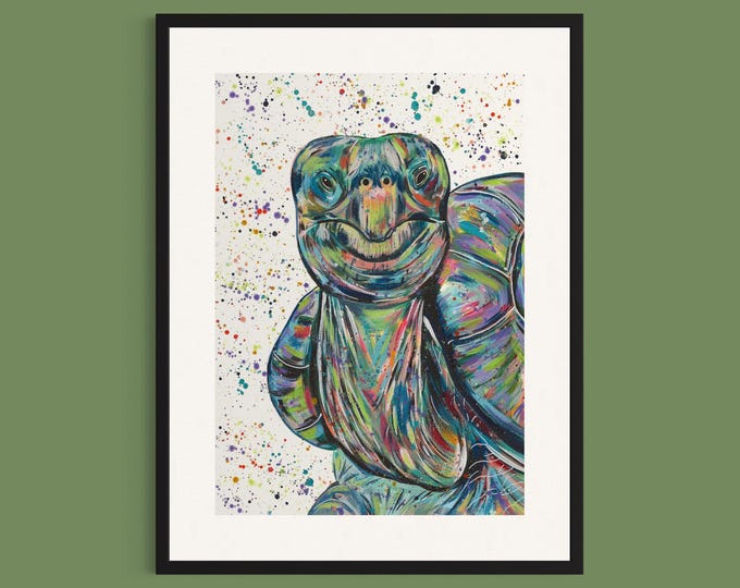 Galapagos Tortoise Art Print ‘Otis’
