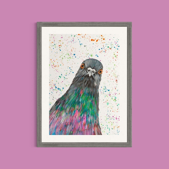 Pigeon Art Print ‘Carter’