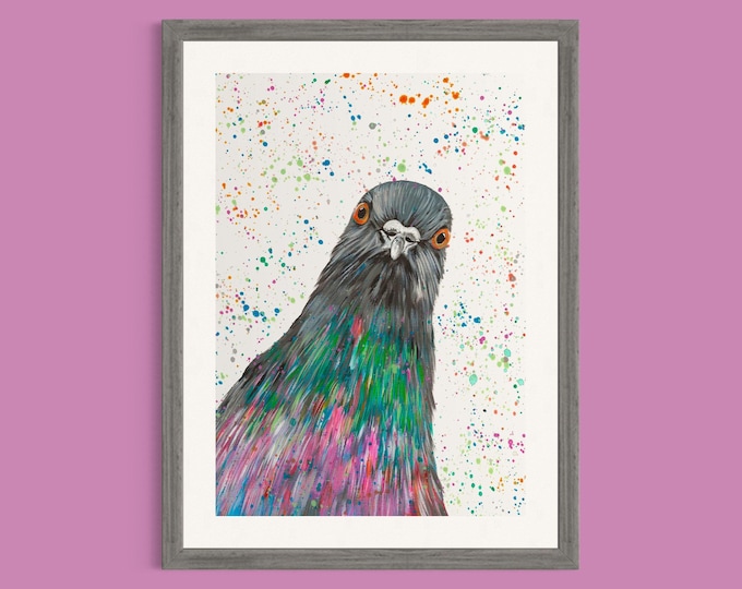 Pigeon Art Print ‘Carter’