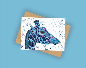 Giraffe Greetings Card